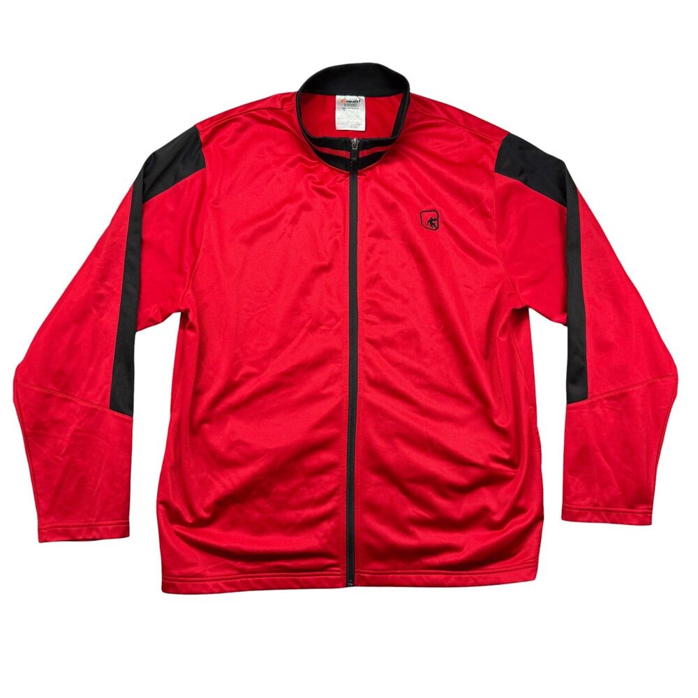 AND1 Jacket Men's Extra Extra Large Red Basketball Athletic Training Pockets Zip - Picture 2 of 10